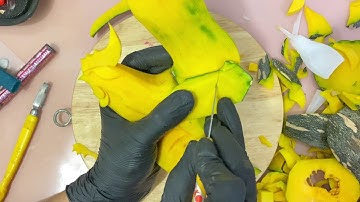 HƯỚNG DẪN CẮT TỈA CON VẬT #2 : CẮT TỈA CON GÀ BẰNG BÍ ĐỎ