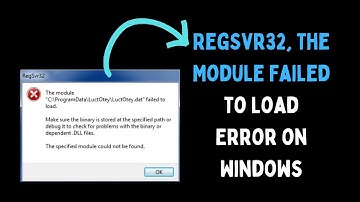 How to Fix RegSvr32, The Module Failed to Load Error on Windows 11