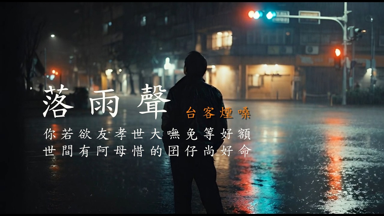 落雨聲 /江蕙/台客煙嗓 [ 落雨聲哪親像一條歌　誰知影阮越頭嘸敢聽 ] #台語經典老歌 #翻唱 #老歌新唱