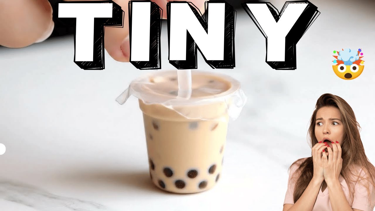 Making Miniature Bubble Tea & Cream Puffs | Satisfying ASMR Cooking