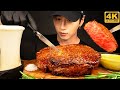 ASMR A5 JAPANESE WAGYU STEAK & CHEESE FONDUE MUKBANG | COOKING & EATING SOUNDS | Zach Choi ASMR