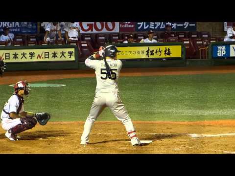 120901　楽天 vs オリックス 9回表　小山投手からホームラン　Ｔ－岡田選手