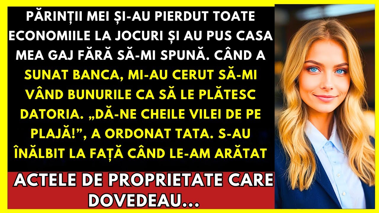 Părinții Mei Au Gajat Casa Mea La Jocuri—Apoi Au Cerut Și Vila De La Mare
