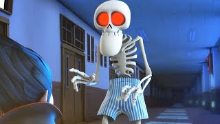 Spookiz | Skeleton Lehrer trägt nur seine Unterhose | Cartoon für Kinder | WildBrain