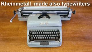 Typewriter Rheinmetall GS (1957) story, curiosities, how use it, etc (video N°256)