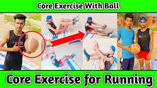 Core Exercise with Ball, Core Exercise for running. Core strong workout.