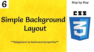 #6..Background Layout practice in CSS.