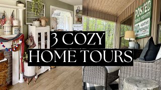 3 Antique Farmhouse Style Home Tours  Music Only!