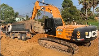 Wow! Truck Equipment Stuck Recovery By JCB Excavator