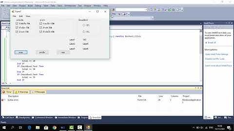 Calculation with Radio Button and Check Box สอน vb.net พื้นฐาน