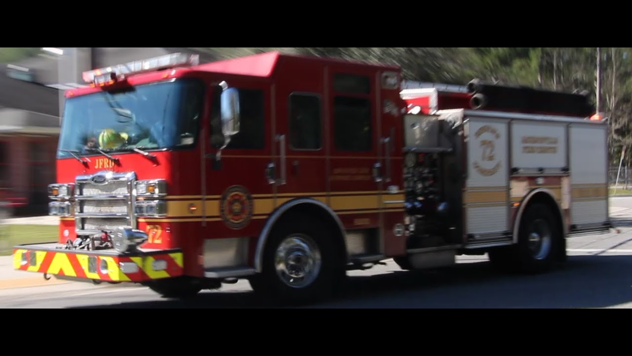 Engine 72 Jacksonville Fire & Rescue Dept | Engine 72 | Responding - YouTube