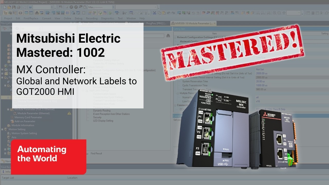 Mitsubishi Electric Mastered 1002 | MX Controller: Global and