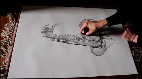 Abstract Charcoal Drawing [Satisfying!] Byron M. Smith
