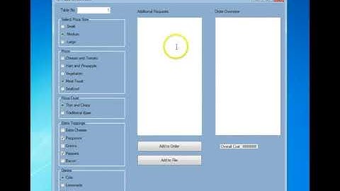 Pizza Application Tutorial