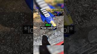 Biker Crashes on Hill !😱