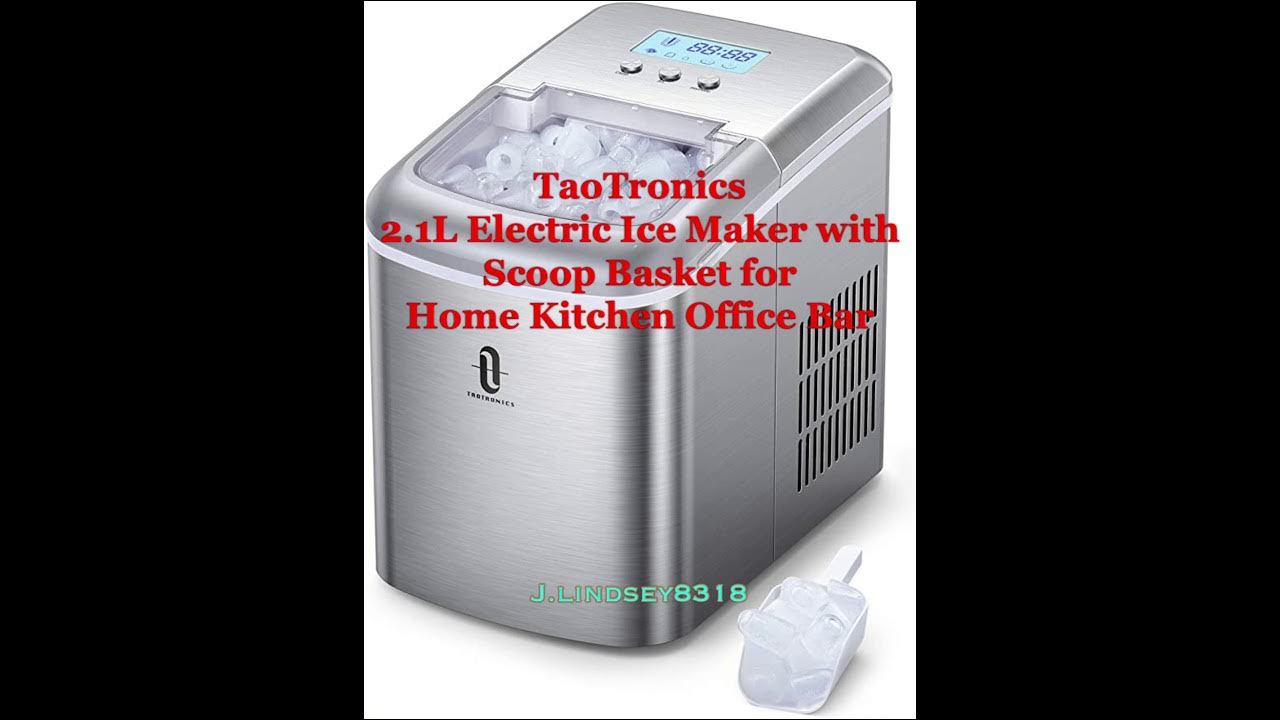 TaoTronics 2.1L Electric Ice Maker with Scoop Basket for Home And Office YouTube