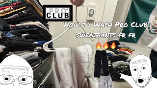 How to wash your Pro Club Sweatpants fr fr 🔥🔥🔥