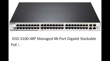 DGS-3100-48P D-Link 48 Ports SFP Layer2 Stackable Managed Switch
