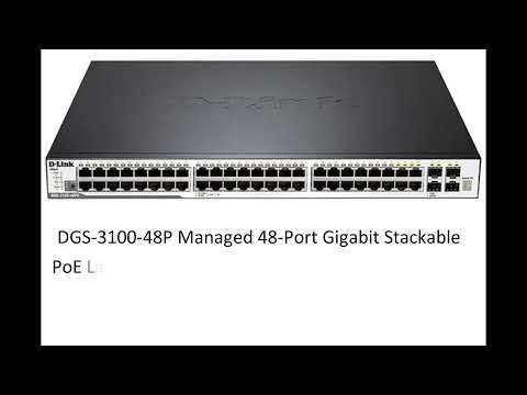DGS-3100-48P D-Link 48 Ports SFP Layer2 Stackable Managed Switch