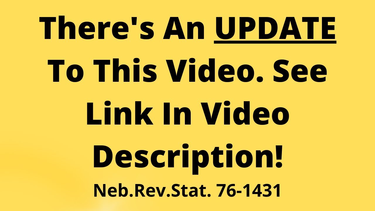 Nebraska Landlord Tenant Law Nebraska's 3 Day Notice for NonPayment of