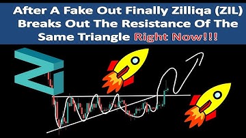 After A Fake Out Finally Zilliqa (ZIL) Breaks Out The Resistance Of The Same Triangle Right Now!!!