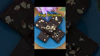 Ragi Brownie |Brownie|Finger Millet brownie|Eggless brownie Recipe|#shorts #youtubeshorts #brownie