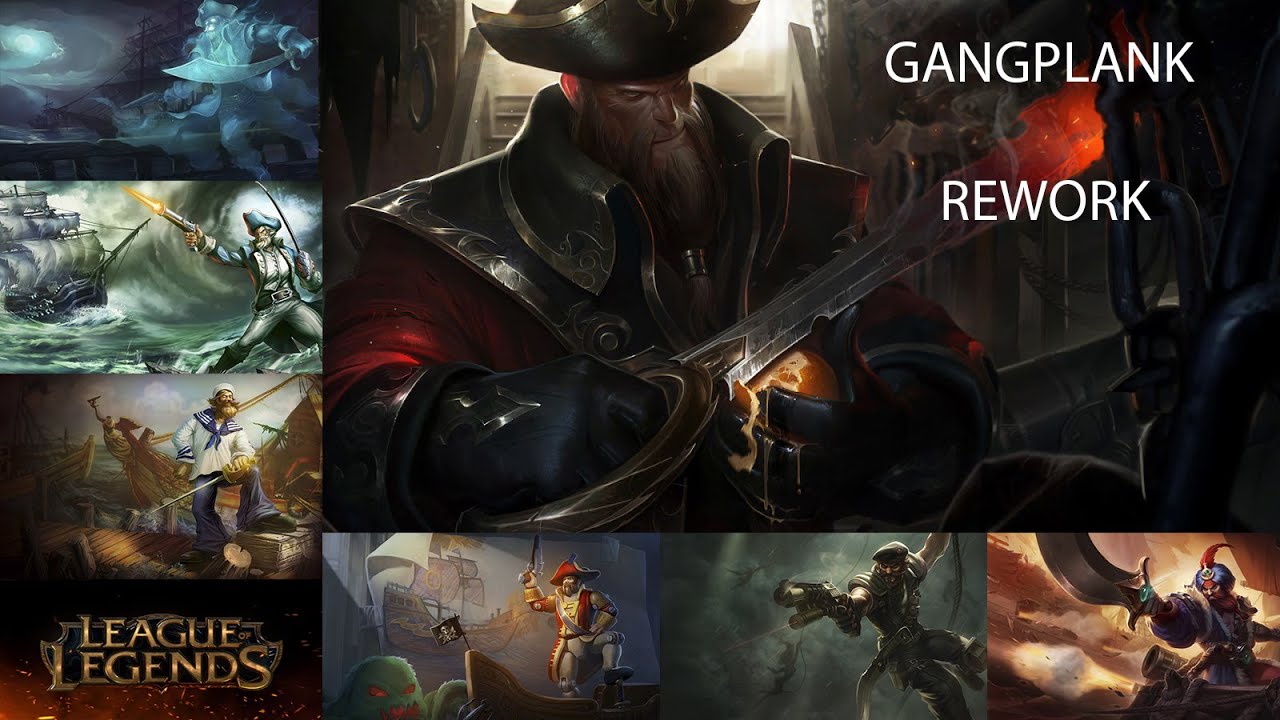 Rework de Gangplank PBE Todas las Skins - YouTube