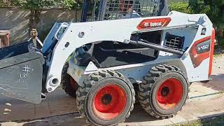 Removing concrete with an s450 bobcat