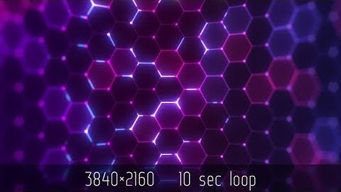 Hex Pattern Colorful Wave 4K | Motion Graphics - Videohive template
