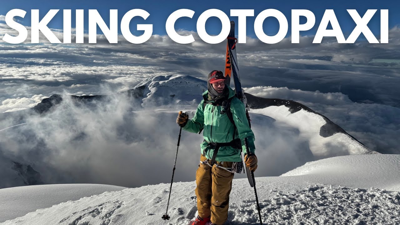 Катание на лыжах на Котопакси — самом высоком действующем вулкане в мире.