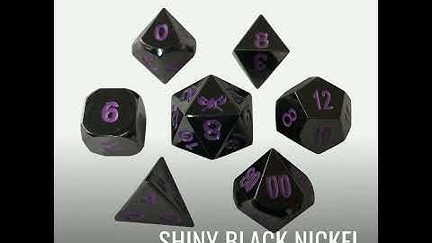 Whispers of the Void Metal Dice Set for RPGs