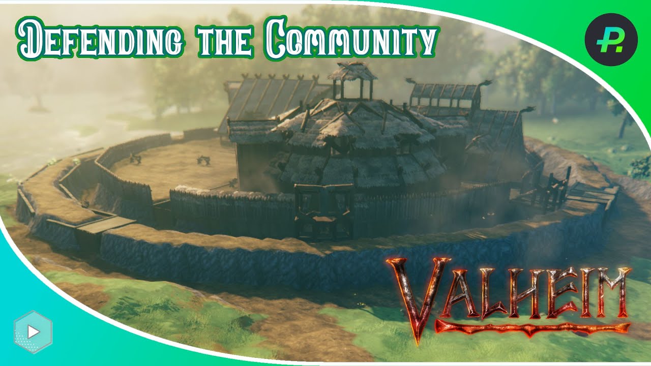 Valheim Building a defensive wall 004 YouTube