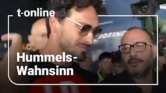 Mats Hummels in Rom von Fans belagert thumbnail