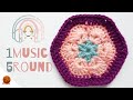 [１曲で解説🎵]アフリカンフラワーの編み方・かぎ編み