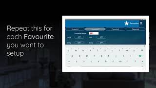AirTouch - Setting up Favourites