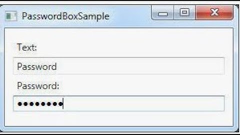 C# : How to set password char for Textbox in C#