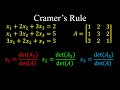 Cramer's Rule, Example - Linear Algebra