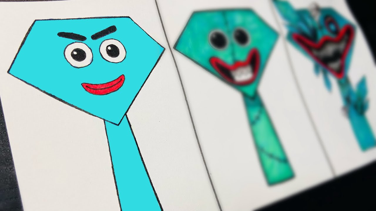 Drawing sprunki Oc: diamond 💎phase 1-3 / incredibox My sprunki Oc