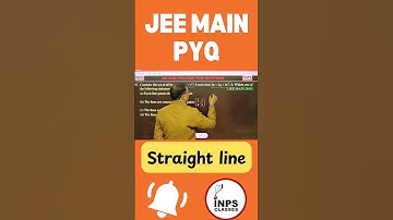 JEE Main PYQ Straight Line | Most Repeated Questions | By Nitin Sir | INPS Classes