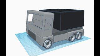 {Tinkercad 3D model}Truck 1  part 2 screenshot 2