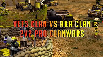 2v2 Pro Clanwars - Domi/Crazy vs AKA Clan - Generals Zero Hour Online Multiplayer