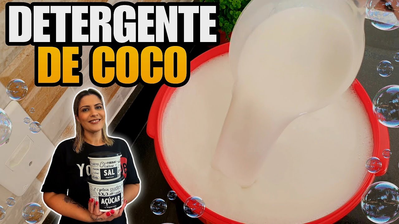 COMO FAÇO DETERGENTE DE COCO SEM SODA IGUAL AO DO MERCADO SEM MUDANÇAS!!