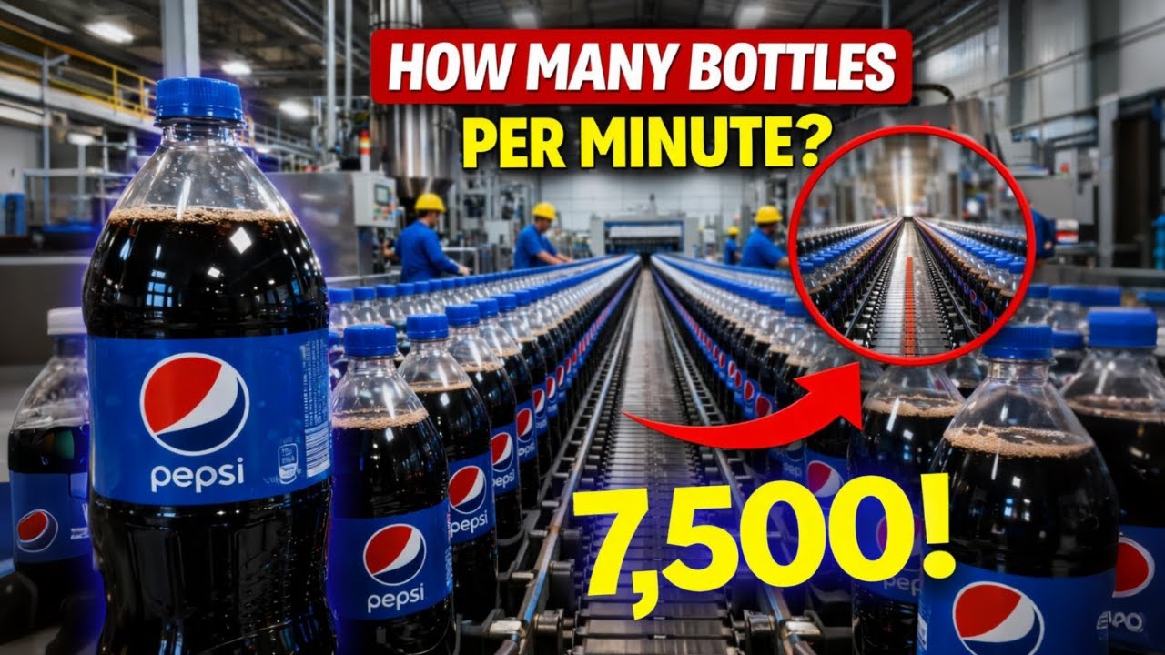 Inside PEPSI Factory: From Ancient Water to 1.9 Million Cases Per Year  - How It's Made