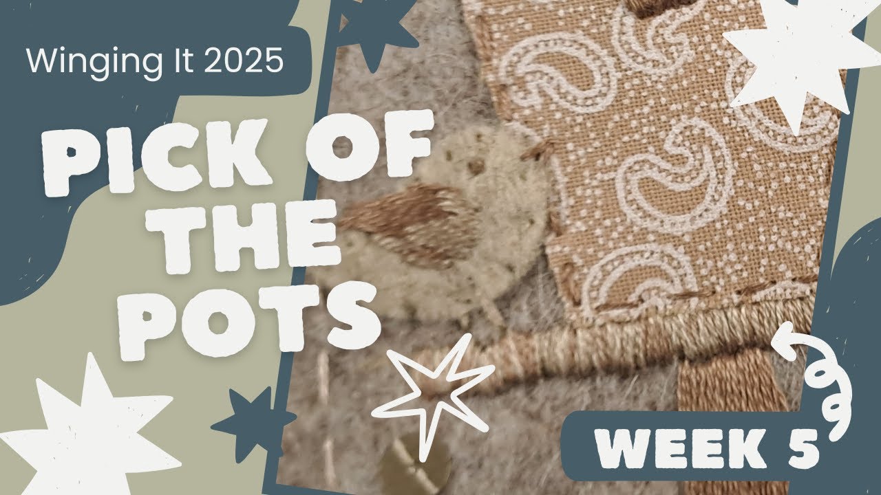 Pick Of The Pots Week 5 | Beige - Pentagon - Satin Stitch