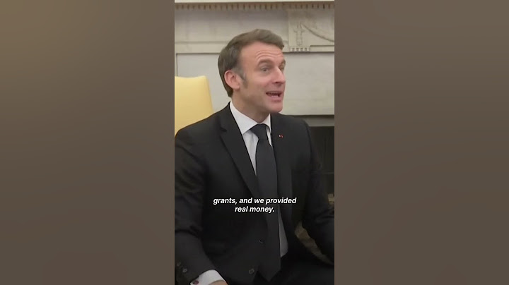 Emmanuel Macron corrects Donald Trump on European aid to Ukraine