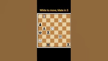 ||Mate in 3|| #shorts #chess  #checkmate #learnchess  #tactics #chessforbeginners #chessmatetricks
