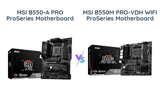 🔥 MSI B550-A PRO vs MSI B550M PRO-VDH WiFi: Which is the Better Motherboard? 🔥