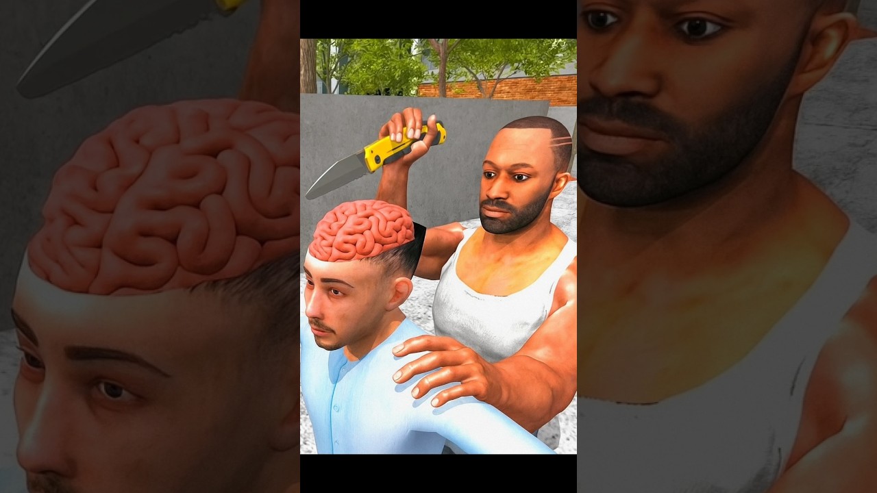 Franklin Cut Ghost He*D😱INDIAN BIKE DRIVING 3D #shorts #gta #gaming #trending #magic #attack #frank