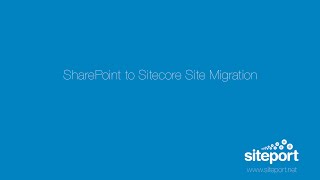 SharePoint Migration with Siteport
