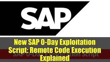 New SAP 0-Day Exploitation Script: Remote Code Execution Explained